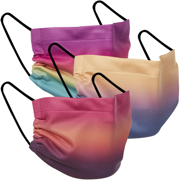Ombré - Three Pack Fabric Face Mask