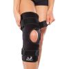 Wraparound adjustable fit knee brace