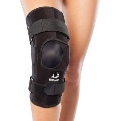 Premium hinged knee brace wraparound