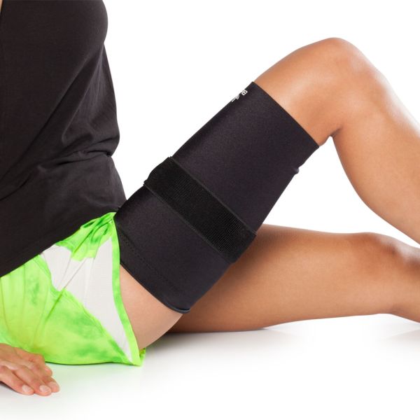 Thigh compression sleeve for hamstring pain
